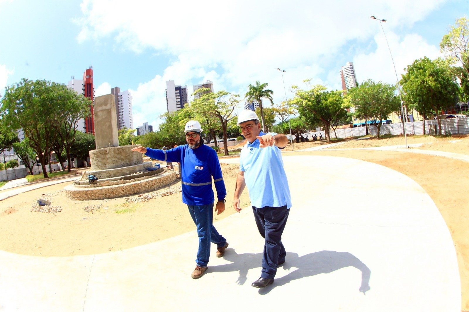 Novas instalações na Praça Pedro Velho, conhecida como Praça Cívica
