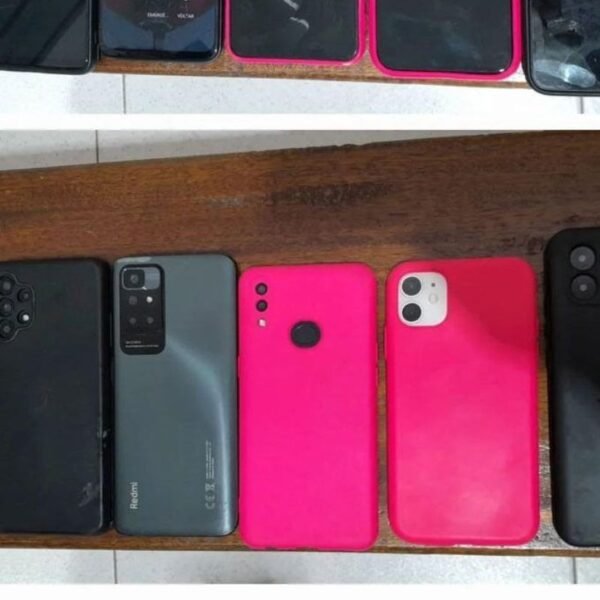 Celulares apreendidos durante operação em Natal