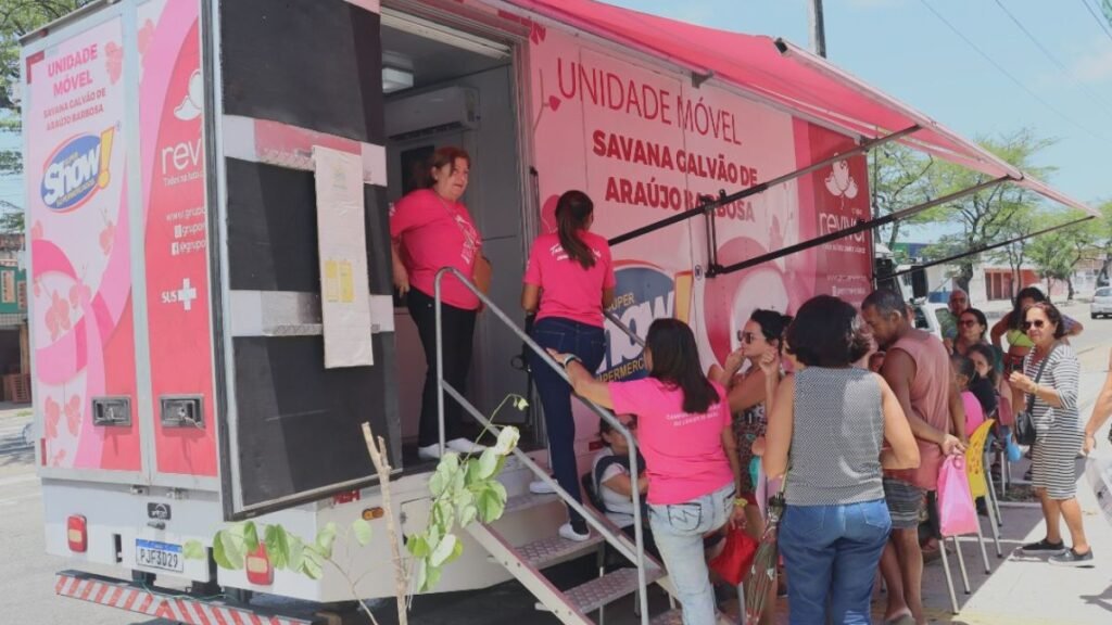 Unidade móvel realiza exames gratuitos de mamografia em Natal até 14 de novembro, com atendimento a mulheres a partir dos 40 anos.