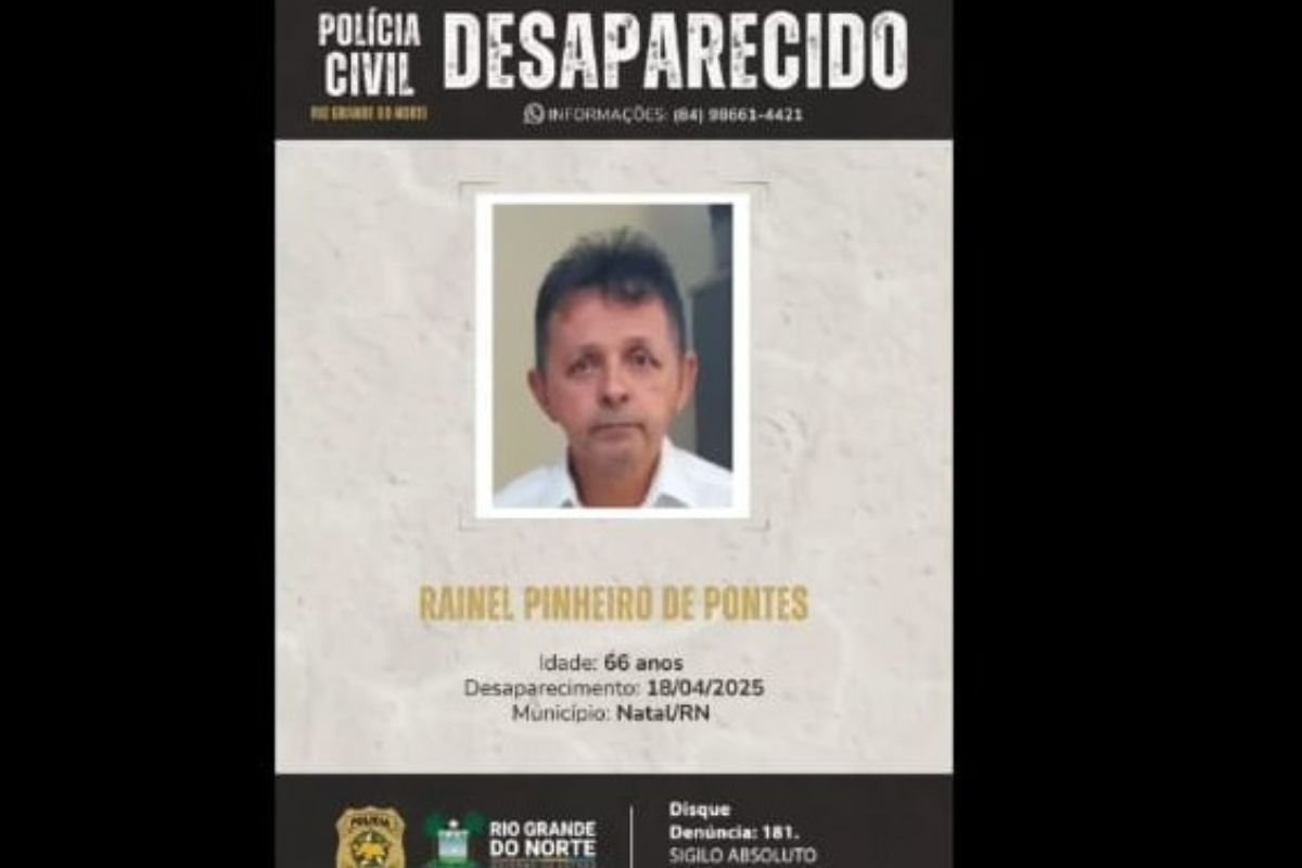 Desaparecimento de Rainel Pinheiro de Pontes em Natal
