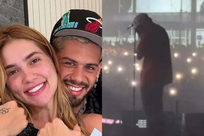 Zé Felipe chorou durante show. Foto: Reprodução