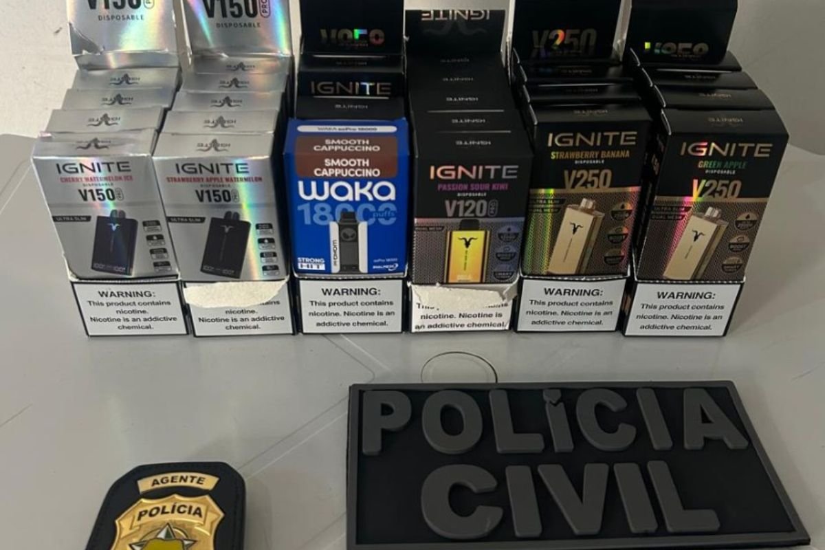 Cigarros eletrônicos são apreendidos em Serra Negra do Norte - Ponta Negra  News