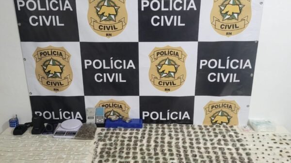 Foram apreendidos: 282 porções de maconha