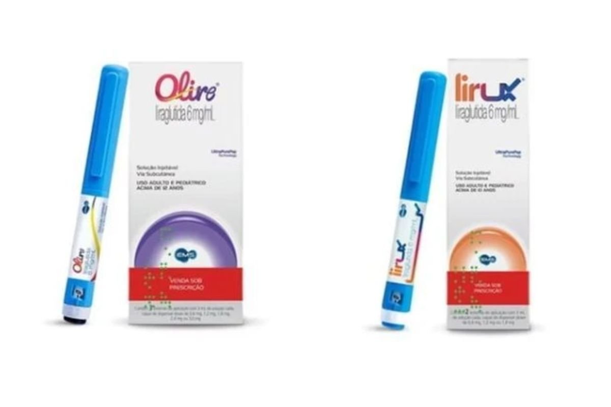 Olire e Lirux, primeiras canetas emagrecedoras e para diabetes produzidas no Brasil, começam a ser vendidas no Sul e Sudeste.