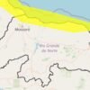 Inmet emite alerta de perigo potencial para ventos costeiros no litoral do RN até quinta-feira (21). Moradores devem redobrar cuidados com dunas e construções.