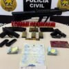 Polícia Civil prende foragido condenado por homicídio em São Paulo; armas e documentos falsos são apreendidos em Serra Caiada.