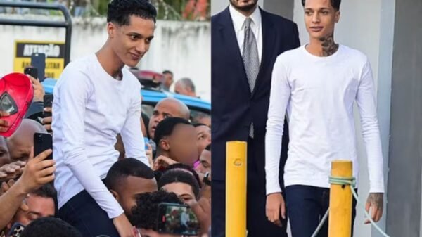 O rapper Oruam deixa prisão após decisão do STJ; terá tornozeleira eletrônica e não poderá se aproximar do adolescente envolvido no caso.