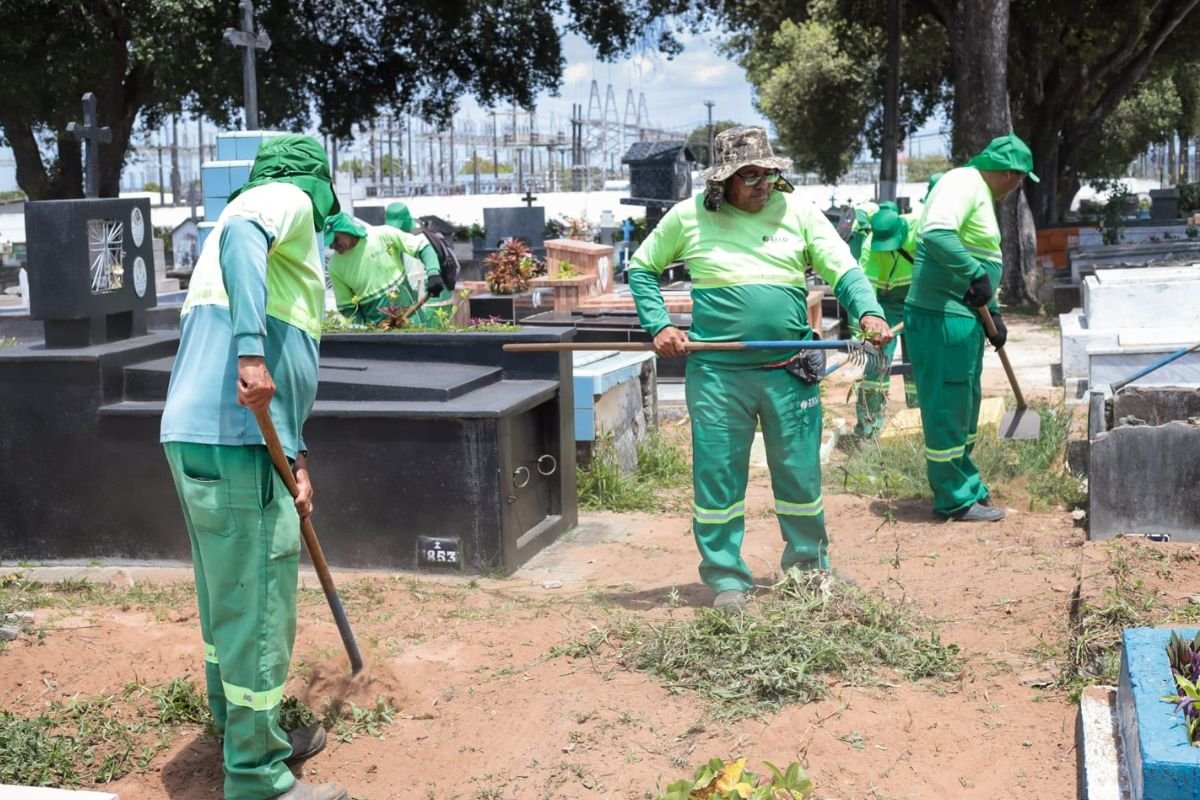 cemitérios públicos de Natal, Dia de Finados, mutirão de limpeza, Semsur, Prefeitura de Natal, manutenção, infraestrutura