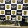 Polícia Civil realiza Operação Atrofia e fecha laboratório clandestino de anabolizantes em Natal. Homem é preso em flagrante na ação.