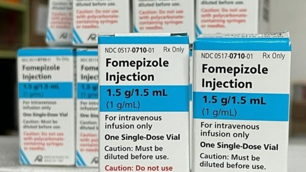 Rio Grande do Norte recebe 24 ampolas de Fomepizol para prevenção de intoxicações por metanol, com distribuição conforme necessidade médica.