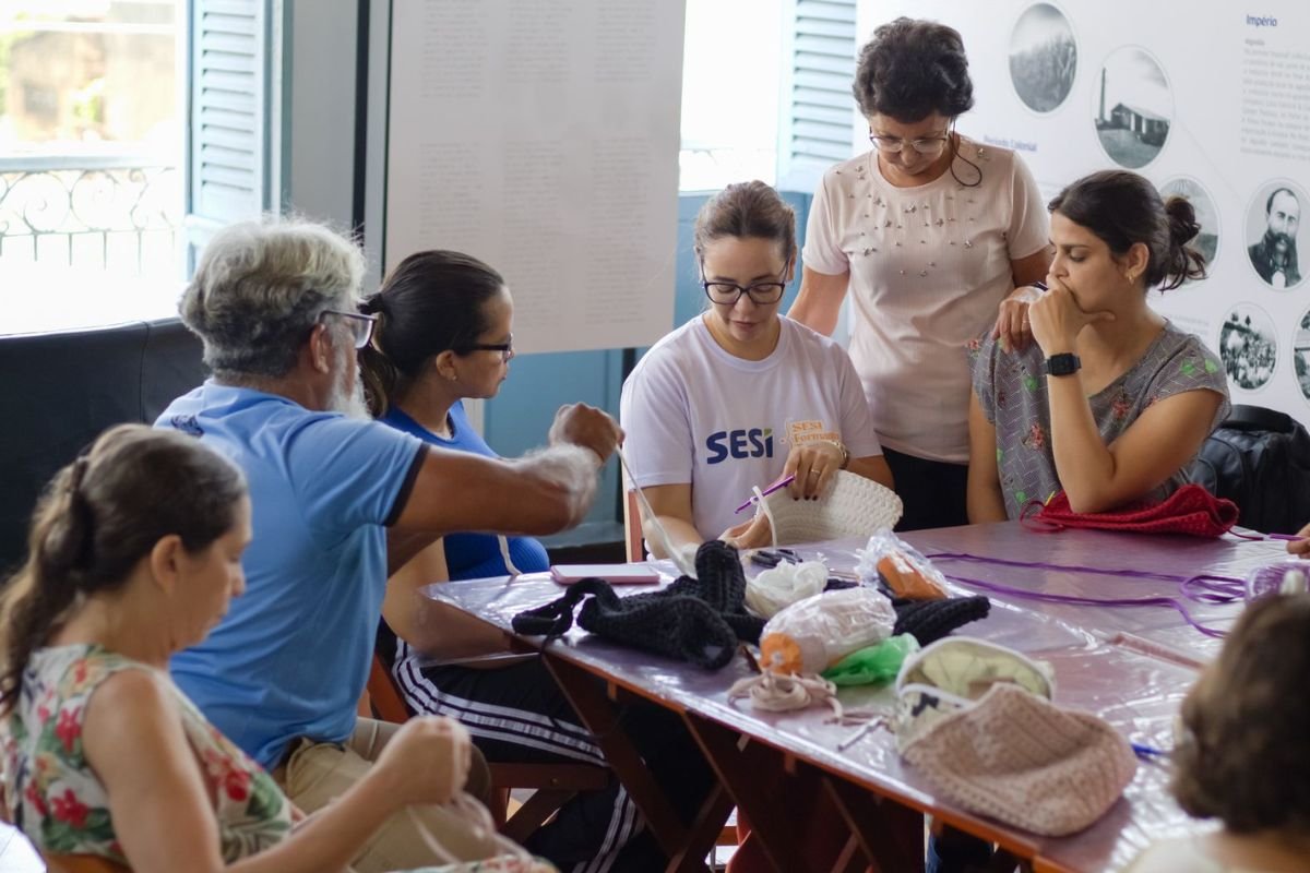 O Solar Bela Vista, em Natal, recebe novas turmas de oficinas de artesanato dentro da programação do projeto SESI Solar Cultura 2025