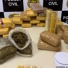 Operação Torniquete da Polícia Civil prende líderes de facção e apreende 20kg de drogas em João Câmara, no RN.