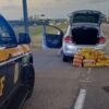 Três homens foram presos em flagrante pela PRF na BR-101, em São José de Mipibu, após furtarem mercadorias de supermercado em João Pessoa/PB.