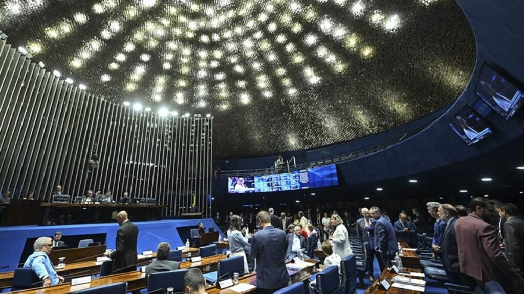 Imagem do plenário do Senado Fedral em Brasilia
