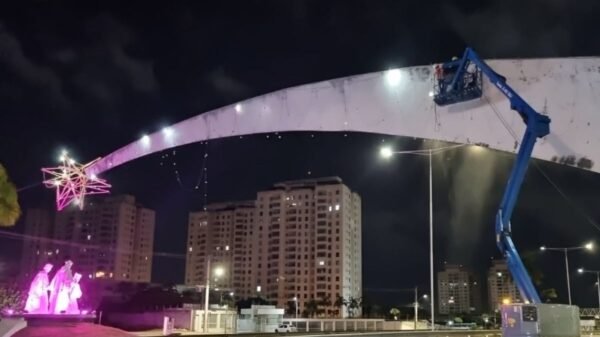 A Prefeitura de Natal realiza obras no Pórtico dos Reis Magos para preservar o monumento. Serviços noturnos devem durar cerca de 30 dias.
