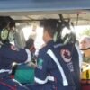 Helicóptero Potiguar 02 realiza transporte aeromédico de adolescente de 12 anos com fraturas após queda em shopping de Pau dos Ferros.