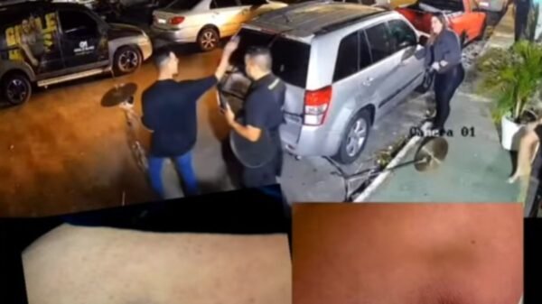 A cantora Gisele Alves denuncia agressão de músico de sua própria banda em Natal, que a atingiu com uma estante de bateria durante show.