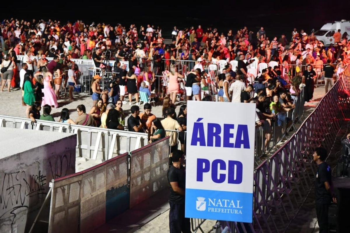 Prefeitura do Natal orienta público PCD sobre chegada antecipada, regras de acesso e uso dos espaços durante os shows do Natal em Natal.
