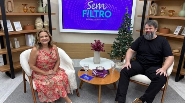 Sem Filtro com Micarla recebe o pastor e pesquisador Tassos Lycurgo neste sábado, na TV Ponta Negra, para debate sobre fé, espiritualidade e temas polêmicos.