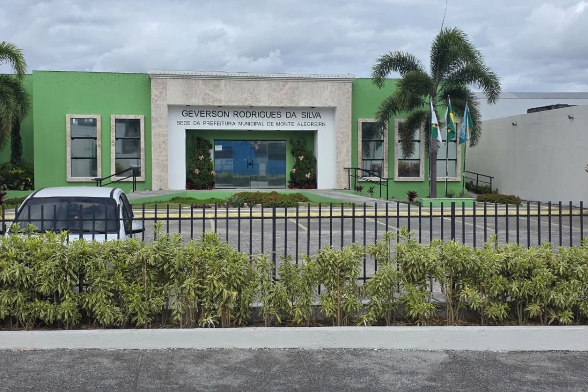 Fachada da Prefeitura de Monte Alegre (RN)