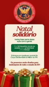 O Corpo de Bombeiros do RN lançou a campanha Mãos que Salvam para arrecadar brinquedos até 20 de dezembro. Doações beneficiam crianças vulneráveis.
