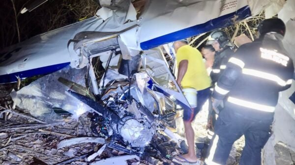Avião caiu na cidade de Pau dos Ferros,