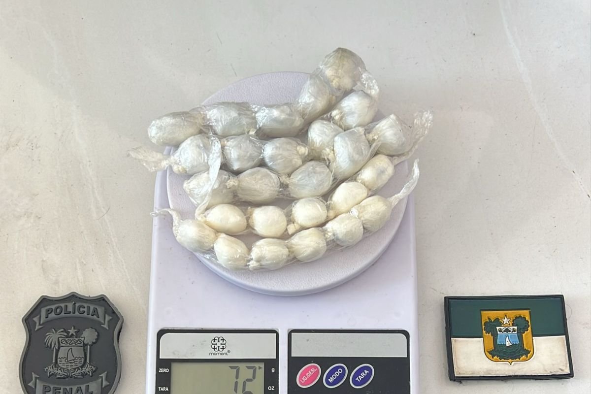 Visitante é flagrada com 26 trouxinhas de drogas durante revista com bodyscan na Penitenciária de Alcaçuz, em Nísia Floresta.