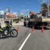 STTU inicia implantação de faixa elevada na Avenida Café Filho, na Praia do Meio, para reforçar a segurança de pedestres.