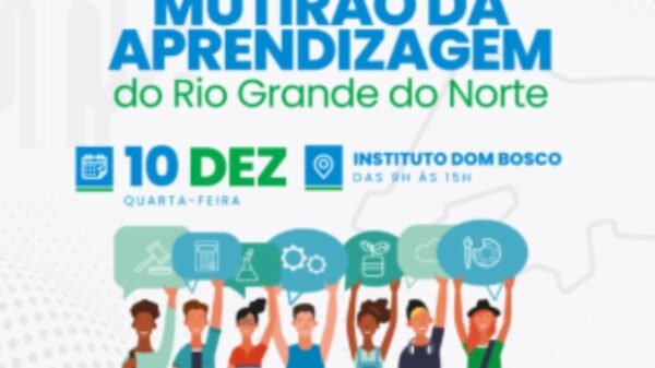 Mutirão de Aprendizagem RN conecta jovens a vagas, oficinas e processos seletivos em Natal nesta quarta-feira (10). Veja como participar.
