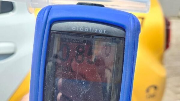 CPRE registra a primeira prisão por embriaguez ao volante em 2026 no RN durante blitz da Operação Zero Álcool, em Nísia Floresta.
