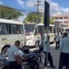 Protesto transportes alternativos em frente à prefeitura do Natal