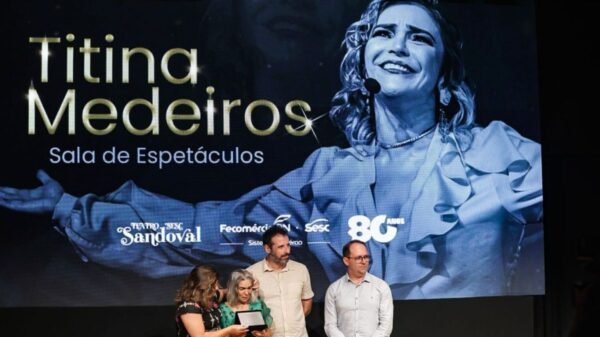 Sesc RN homenageia atriz Titina Medeiros no Teatro Sandoval Wanderley com documentário, espetáculo e programação gratuita.