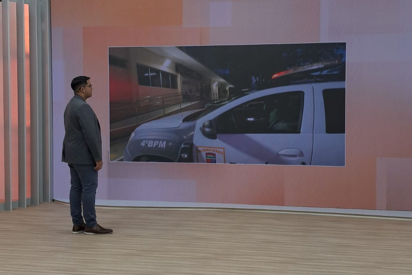 Telão de LED TV Ponta Negra no estúdio