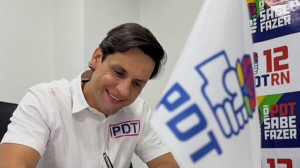 Rafael Motta confirma filiação ao PDT no RN e reforça articulação política da legenda para as eleições de 2026.
