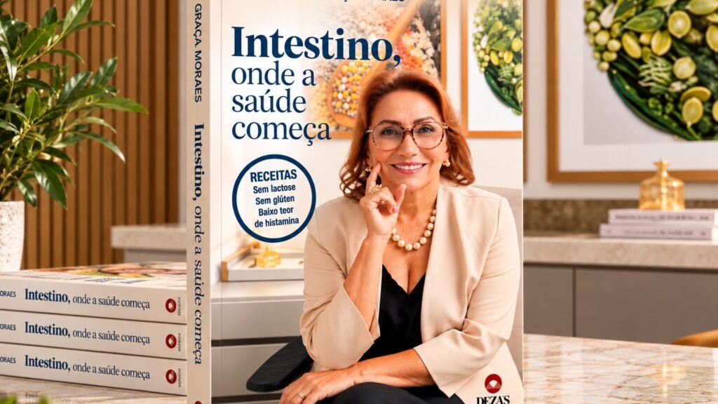 Nutricionista Graça Moraes lança livro sobre saúde intestinal em Natal Legenda:
